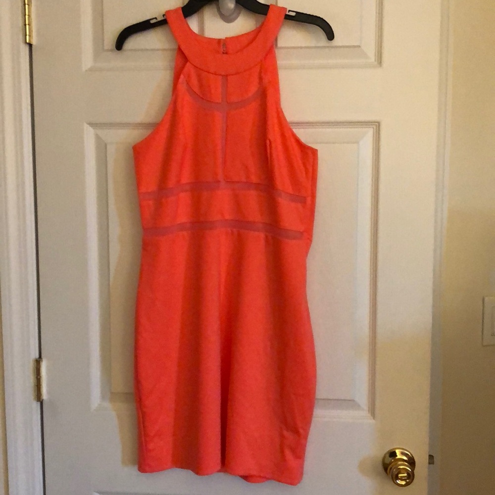 Cut out mesh dress